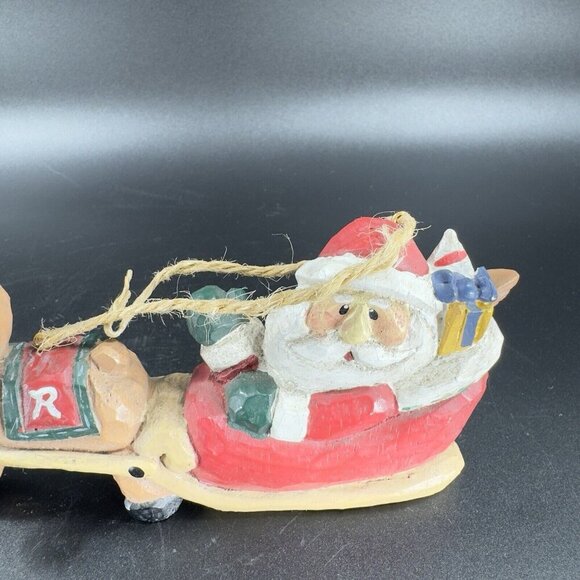 Rudolph Co Whimsical Santa And Rudolph Sleigh Ornament Resin Figurine Decorative - Picture 8 of 10